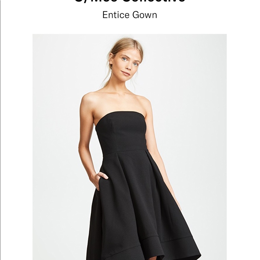 Strapless never worn c/meo dress